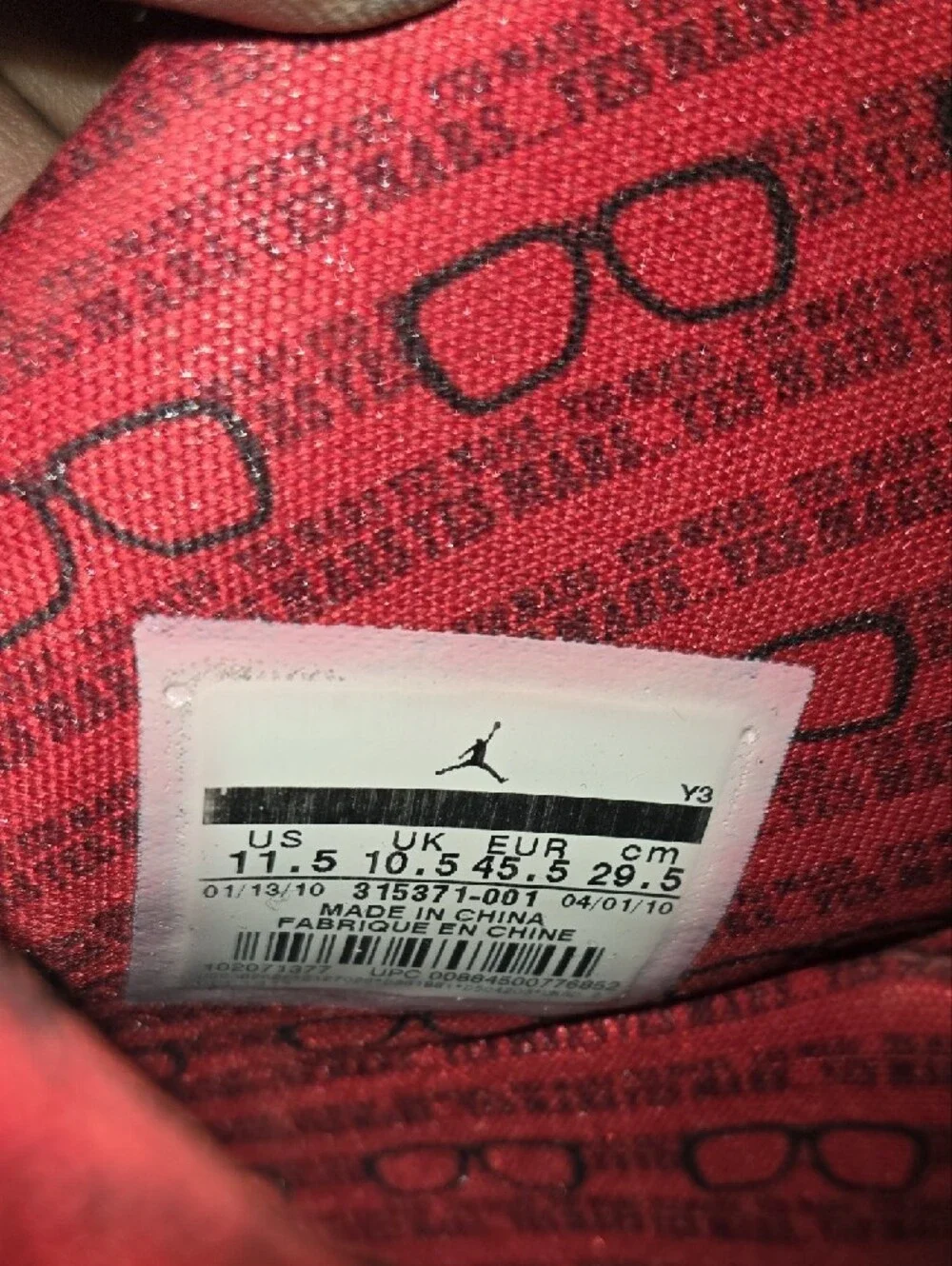 Nike AIR Jordan Spizike Men's Black and Red Retro Sneakers